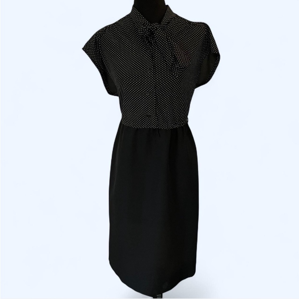 Vintage Polka Dot Top Dress, Size 12